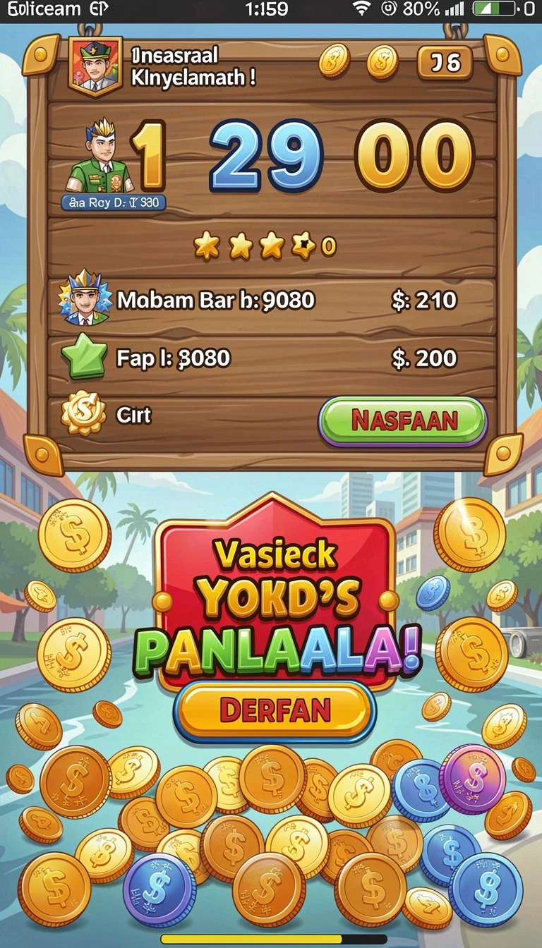 yyrr - Tampilan awal permainan yang menarik dan penuh warna.